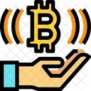 Bitcoin Receive  Icon