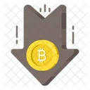 Bitcoin Recession Cryptocurrency Recession Crypto Recession Icon