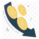 Bitcoin Recession Chart  Icon