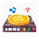 Bitcoin Record  Icon