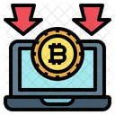 Bitcoin reduzieren  Symbol