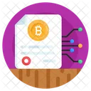 Bitcoin File Bitcoin Document Cryptocurrency File Icon