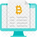 Bitcoin Report Report Data Icon