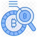 Bitcoin Research Cryptocurrency Icon