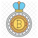 Rey bitcoin  Icono