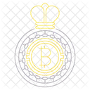 Rey bitcoin  Icono