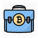 Riqueza Bitcoin Riqueza Digital Moeda Digital Ícone