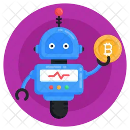 Bitcoin Robot  Icon