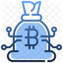 Bitcoin Bag Coin Money Bag Icon