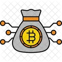 Bitcoin Sack Bitcoin Bag Money Bag Icon