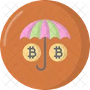 Bitcoin Safety Cryptocurrency Protection Blockchain Icon