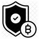 Bitcoin Safety Bitcoin Security Crypto Safety Icon