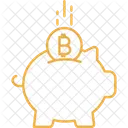 Bitcoin Saving Bitcoin Piggy Bank Bitcoin Icon