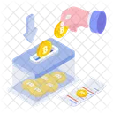 Bitcoin Saving Investment Payment Icon