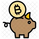 Bitcoin Savings Bitcoin Cryptocurrency Icon