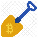 Bitcoin-Schaufel  Symbol