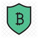 Bitcoin-Schild  Symbol