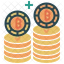 Bitcoin-Schild  Symbol