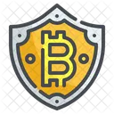 Bitcoin-Schild  Symbol