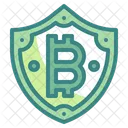 Bitcoin-Schild  Symbol