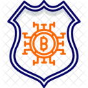 Bitcoin-Schild  Symbol