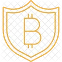 Bitcoin-Schild  Symbol