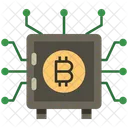 Bitcoin Schliessfach Bankschliessfach Safe Symbol