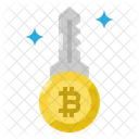 Bitcoin-Schlüssel  Symbol