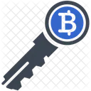 Bitcoin-Schlüssel  Symbol