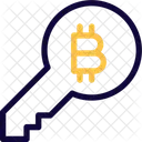 Bitcoin-Schlüssel  Symbol