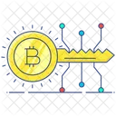 Zugangsschlussel Bitcoin Schlussel Digitaler Schlussel Symbol