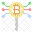 Bitcoin-Schlüssel  Symbol