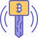 Bitcoin-Schlüssel  Symbol