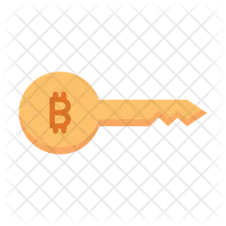 Bitcoin-Schlüssel  Symbol