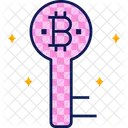 Bitcoin-Schlüssel  Symbol