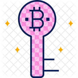 Bitcoin-Schlüssel  Symbol