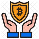 Bitcoin-Schutz  Symbol