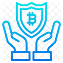 Bitcoin-Schutz  Symbol