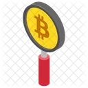 Bitcoin Search Bitcoin Explorer Bitcoin Under Magnifier Icon