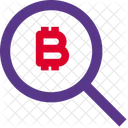 Bitcoin Search Icon