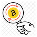 Bitcoin Search Crypto Search Financial Search Icon