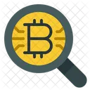 Bitcoin Search  Icon