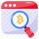 Bitcoin Search  Icon