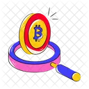 Bitcoin Search  Icon