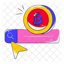 Bitcoin Search  Icon