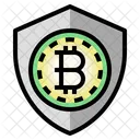 Bitcoin Secure Security Guard Icon