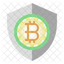 Bitcoin Secure Security Guard Icon