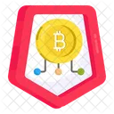 Bitcoin Security Cryptocurrency Protection Crypto Icon