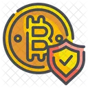 Bitcoin Security Bitcoin Protection Money Icon