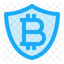 Bitcoin Cryptocurrency Protection Icon